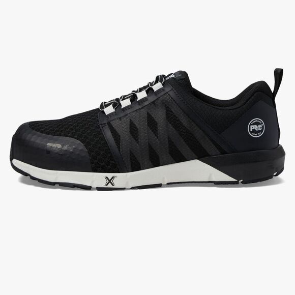 NEW 8.5 TIMBERLAND TRAIL SAFETY TOE BLACK GRAY PERFORMANCE SNEAKERS 8 1/2 MEN - Picture 4 of 8